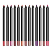 13 Color Vegan Custom Logo Lipliner Pencil Waterproof Lipliner Small Order Customize Private Label Matte Lip Liner