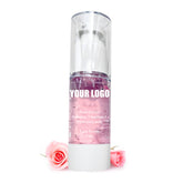 30ML Rose Sakura Aloe Vera Moisturizer Face Cream Pink Lightweight Makeup Base Mineral Private Label Oil Free Liquid Face Primer