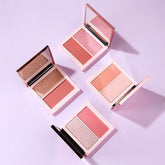 4 Colors Custom Logo Private Label Cute Vegan Cruelty Free Long Lasting High Pigment Light Pressed Powder Blush Contour