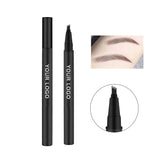 6 Color Vegan Cruelty Free Liquid Eyebrow Pencil Waterproof Long Lasting Eyebrow Quickly Drying Black Liquid Makeup Eyebrow Pen