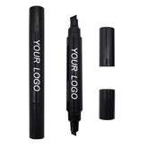 Customizable New Design Waterproof Smooth Quick-dry Slim Black Vegan Eyeliner for Custom Logo Black Seal Eyeliner Double Headed