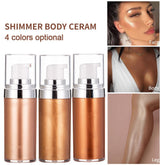 Hot Selling Custom Makeup High Quality Liquid Gold Glow Body Face Shimmering Highlighter Oil Waterproof Body Shimmer Oil