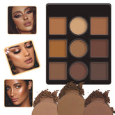 Newest 9 Color Shading Highlighter Powder Makeup Private Label Contour Palette