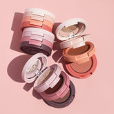 Vegan 3 in 1 Blusher Pigment Palette High Pigmented Custom Logo Cheek Blush Matte Powder Blusher Highlight Contour