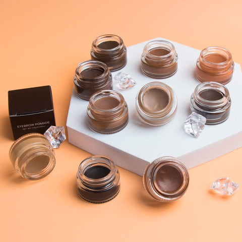 10 Colors Private Label Makeup Eyebrow Waterproof Black Tint Eyebrow Gel Brow Pomade Long Lasting Eyebrows Pomade