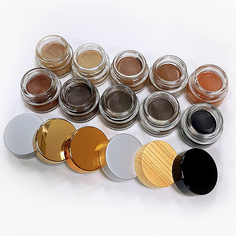 10 Colors Private Label Makeup Eyebrow Waterproof Black Tint Eyebrow Gel Brow Pomade Long Lasting Eyebrows Pomade