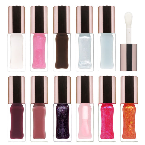 11 Colors Custom logo Plump Your Lip Makeup 0.8% Spicy Lip Plumper Gloss Tinted Enhancer Plumping Lip Gloss Oil Private Label