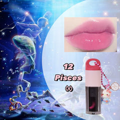 12 Colors Wholesale Vegan Cosmetics pink clear Nude Lipgloss Pink Vegan Moisturizing Waterproof Nude Lip Gloss Lip Oil