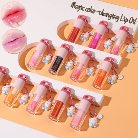 12 Colors Wholesale Vegan Cosmetics pink clear Nude Lipgloss Pink Vegan Moisturizing Waterproof Nude Lip Gloss Lip Oil