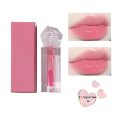 12 Colors Wholesale Vegan Cosmetics pink clear Nude Lipgloss Pink Vegan Moisturizing Waterproof Nude Lip Oil Lip Gloss