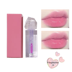 12 Colors Wholesale Vegan Cosmetics pink clear Nude Lipgloss Pink Vegan Moisturizing Waterproof Nude Lip Oil Lip Gloss