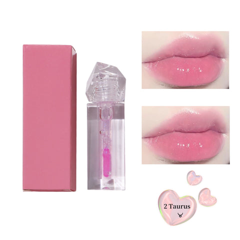12 Colors Wholesale Vegan Cosmetics pink clear Nude Lipgloss Pink Vegan Moisturizing Waterproof Nude Lip Oil Lip Gloss