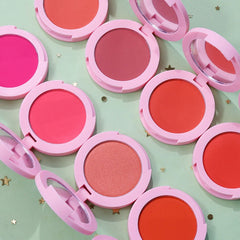12 Custom Logo Private Label Cheek Single Cute Vegan Cruelty Free Long Lasting High Pigment Pressed Powder Blush Palette