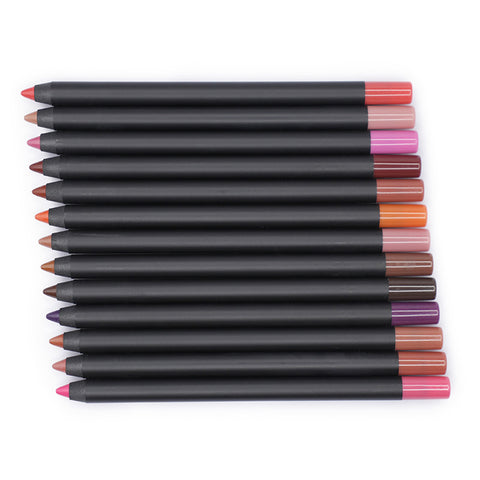 13 Color Vegan Custom Logo Lipliner Pencil Waterproof Lipliner Small Order Customize Private Label Matte Lip Liner