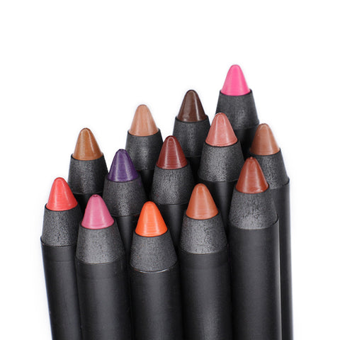 13 Color Vegan Custom Logo Lipliner Pencil Waterproof Lipliner Small Order Customize Private Label Matte Lip Liner