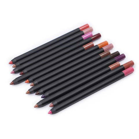 13 Color Vegan Custom Logo Lipliner Pencil Waterproof Lipliner Small Order Customize Private Label Matte Lip Liner