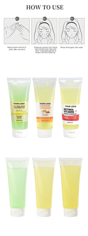 Face Cleanser Gentle Skin Care Cleanser Cucumber Vera Face Clean Makeup