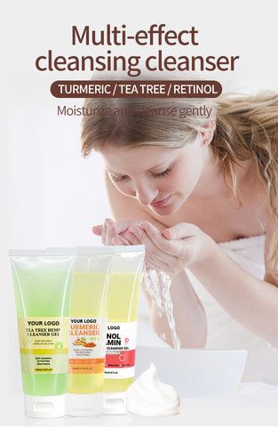 Face Cleanser Gentle Skin Care Cleanser Cucumber Vera Face Clean Makeup