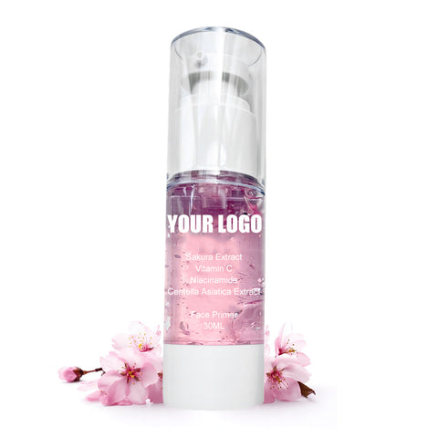30ML Niacinamide Sakura Moisturizer Face Cream Hyaluronic Acid Makeup Base Lightweight Private Label Oil Free Liquid Face Primer