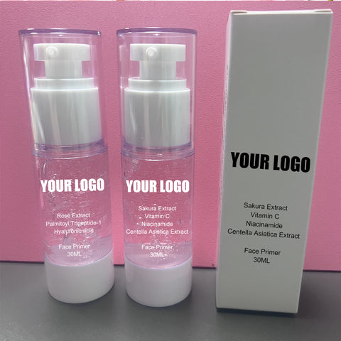 30ML Niacinamide Sakura Moisturizer Face Cream Hyaluronic Acid Makeup Base Lightweight Private Label Oil Free Liquid Face Primer