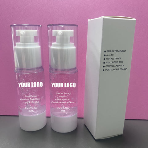 30ML Niacinamide Sakura Moisturizer Face Cream Hyaluronic Acid Makeup Base Lightweight Private Label Oil Free Liquid Face Primer