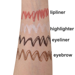 4-in-1 Makeup Multicolor Eyebrow Pencil Eyeliner Highlight Lip Liner 4 in One Pink Pen