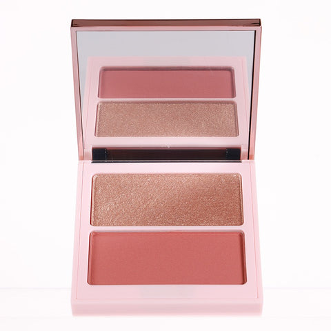 4 Colors Custom Logo Private Label Cute Vegan Cruelty Free Long Lasting High Pigment Light Pressed Powder Blush Contour