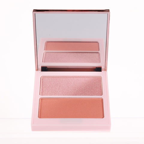 4 Colors Custom Logo Private Label Cute Vegan Cruelty Free Long Lasting High Pigment Light Pressed Powder Blush Contour