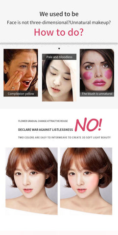 4 Colors Custom Logo Private Label Cute Vegan Cruelty Free Long Lasting High Pigment Light Pressed Powder Blush Contour