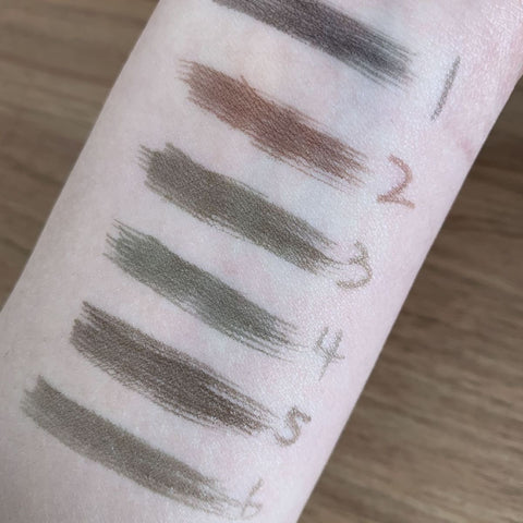 6 Color Vegan Cruelty Free Liquid Eyebrow Pencil Waterproof Long Lasting Eyebrow Quickly Drying Black Liquid Makeup Eyebrow Pen