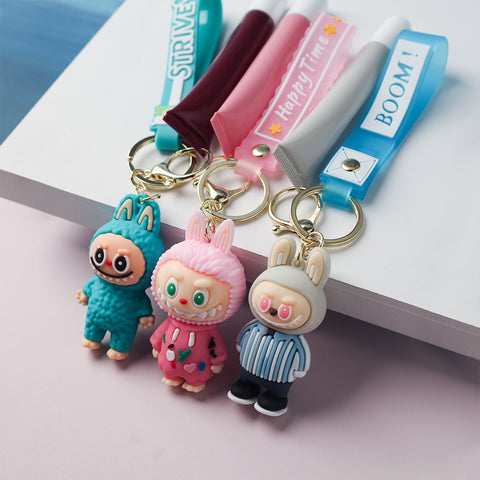 6 Colors Hot Polypeptide Vegan Coconut Cherry Lip Balm with Keychain Private Label Moisturizing Lip Care Lip Gloss