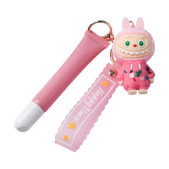 6 Colors Hot Polypeptide Vegan Coconut Cherry Lip Balm with Keychain Private Label Moisturizing Lip Care Lip Gloss
