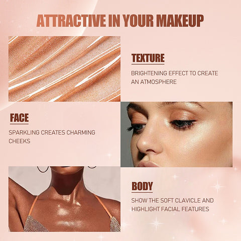 6 Colors Liquid Highlighter Makeup Highlighter Face Makeup