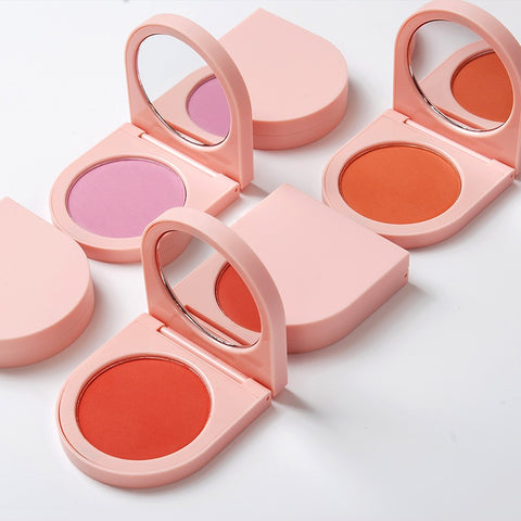 8 Colors Custom Logo Private Label Cheek Single Cute Vegan Cruelty Free Long Lasting High Pigment Pressed Powder Blush Palette