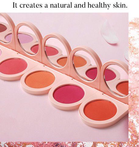 8 Colors Custom Logo Private Label Cheek Single Cute Vegan Cruelty Free Long Lasting High Pigment Pressed Powder Blush Palette