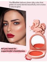 8 Colors Custom Logo Private Label Cheek Single Cute Vegan Cruelty Free Long Lasting High Pigment Pressed Powder Blush Palette