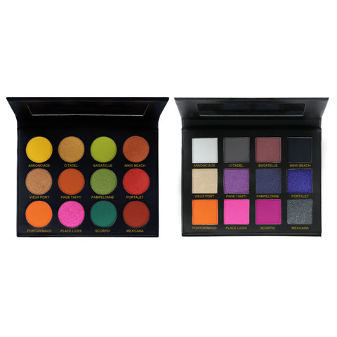 Cosmetics Manufacturers Private Label OEM Wholesales Shimmer Luxury Cosmetic 12 Color pink Eyeshadow Plate 8 Styles