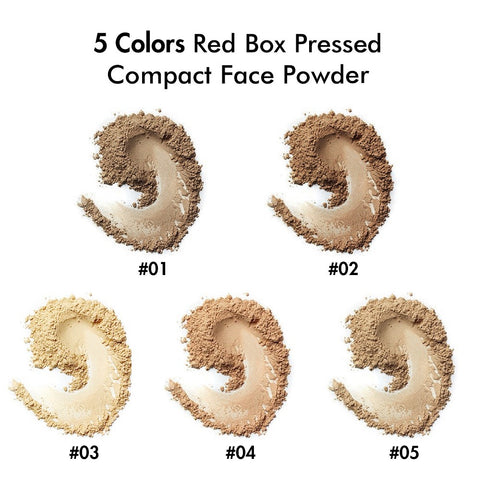 Cosmetics for Dark White Skin 5 Colors Oem Compact Powder Face Pressed Powder Foundation