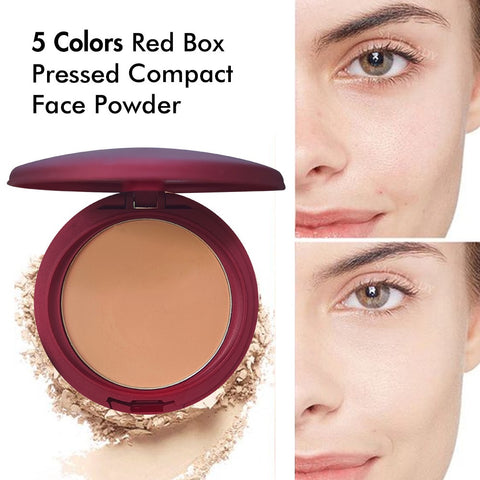 Cosmetics for Dark White Skin 5 Colors Oem Compact Powder Face Pressed Powder Foundation