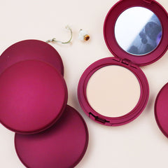 Cosmetics for Dark White Skin 5 Colors Oem Compact Powder Face Pressed Powder Foundation