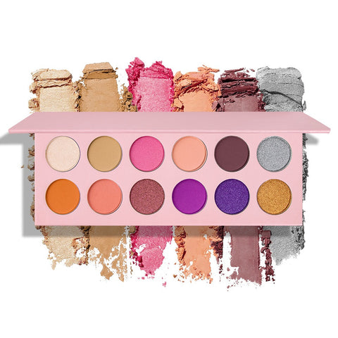 Custom Logo High Pigment Cruelty Free Colorful Eyeshadow Palette Low Moq Matte Shimmer Makeup Eyeshadow Palette Private Label