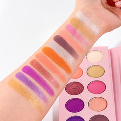 Custom Logo High Pigment Cruelty Free Colorful Eyeshadow Palette Low Moq Matte Shimmer Makeup Eyeshadow Palette Private Label