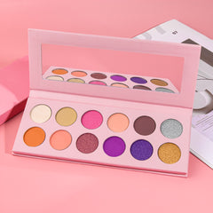 Custom Logo High Pigment Cruelty Free Colorful Eyeshadow Palette Low Moq Matte Shimmer Makeup Eyeshadow Palette Private Label