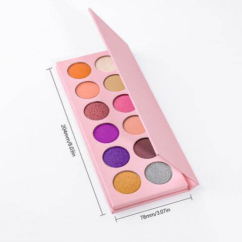 Custom Logo High Pigment Cruelty Free Colorful Eyeshadow Palette Low Moq Matte Shimmer Makeup Eyeshadow Palette Private Label