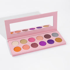 Custom Logo High Pigment Cruelty Free Colorful Eyeshadow Palette Low Moq Matte Shimmer Makeup Eyeshadow Palette Private Label