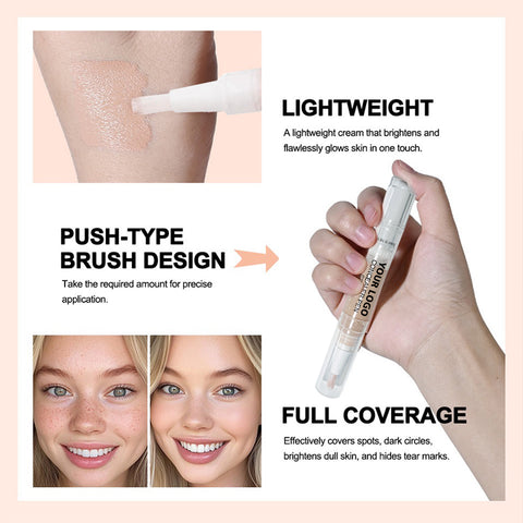 Custom Logo OEM Private Label 14 Colors Longlasting Vegan Organic Cruelty Free Full Coverage Hydrating Concealer Stick with SPF