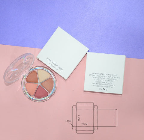 Custom logo 5 Colors Highlighter Powder Full Coverage Face Makeup