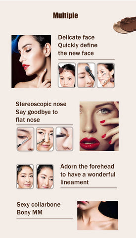 Double End Shading Bronzer Face Concealer Highlighter Makeup Contour Powder 4 Colors Double Head Highlighter Contouring Stick