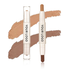Double End Shading Bronzer Face Concealer Highlighter Makeup Contour Powder 4 Colors Double Head Highlighter Contouring Stick