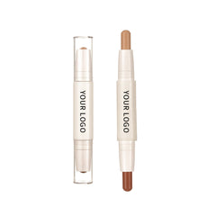 Double End Shading Bronzer Face Concealer Highlighter Makeup Contour Powder 4 Colors Double Head Highlighter Contouring Stick